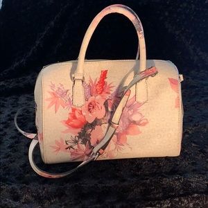 Floral white Guess purse with matching wallet